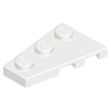 LEGO 43723 White Wedge, Plate 3 x 2 Left (losse stenen 23-22)